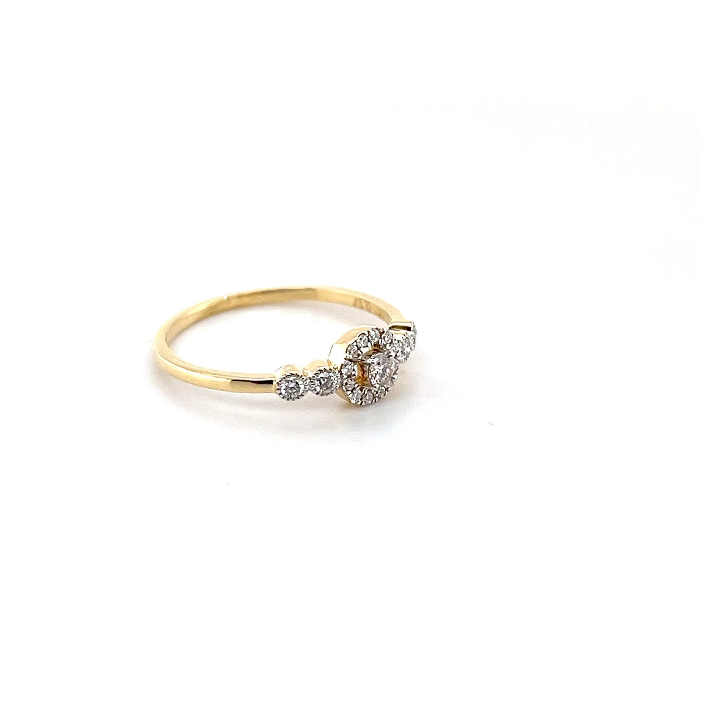 18k Yellow Gold Diamond Ring 1.42g