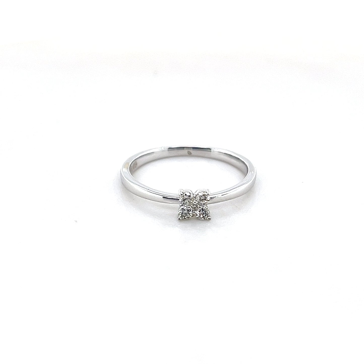 18k White Gold Diamond Ring 1.70g