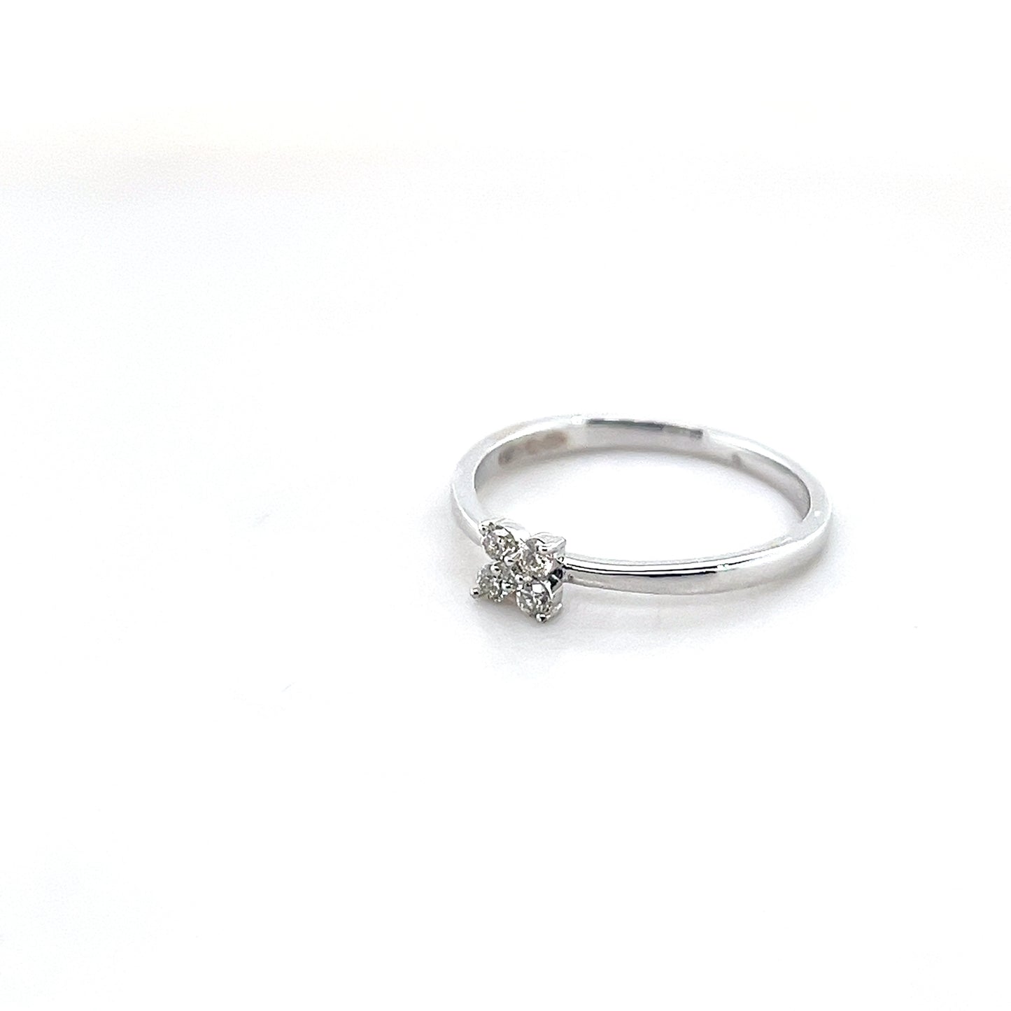 18k White Gold Diamond Ring 1.70g