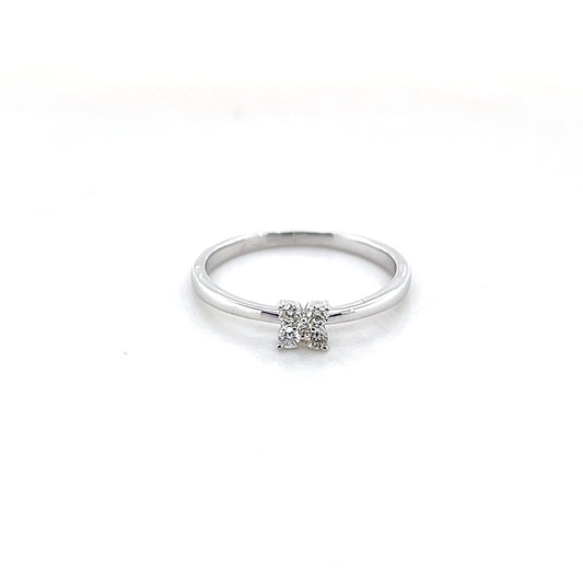 18k White Gold Diamond Ring 1.68g