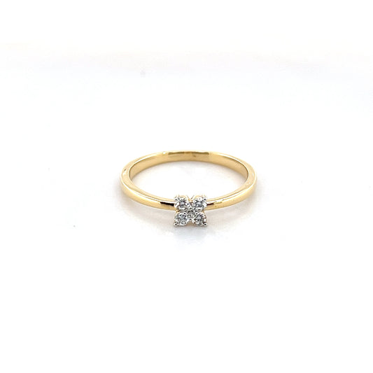 18k Yellow Gold Diamond Ring 1.69g