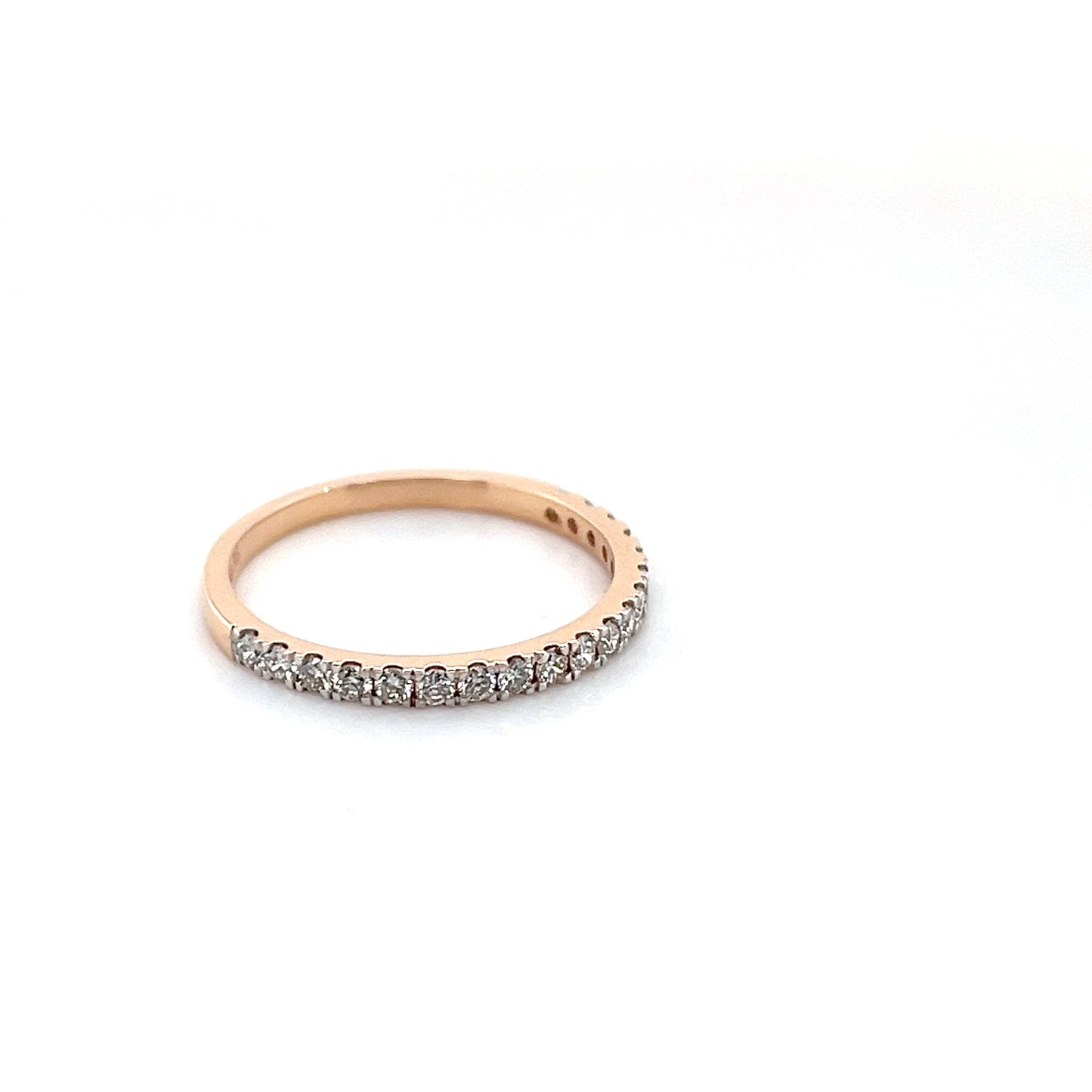 18k Rose Gold Diamond Ring 1.62g