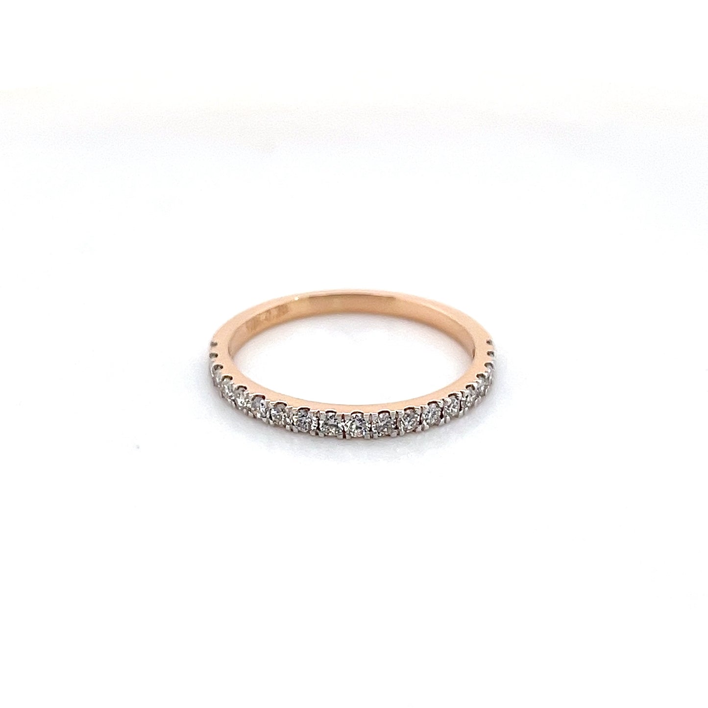 18k Rose Gold Diamond Ring 1.62g