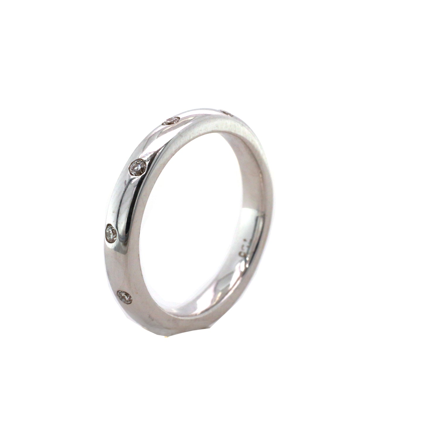 Etoile Banded 18K White Gold Engagement Ring