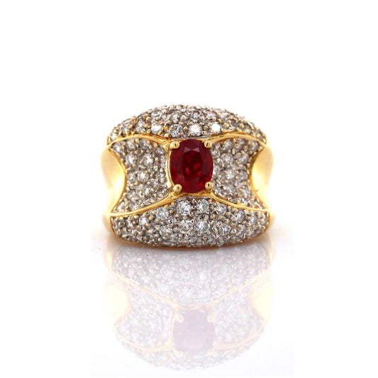 diamond and ruby ring