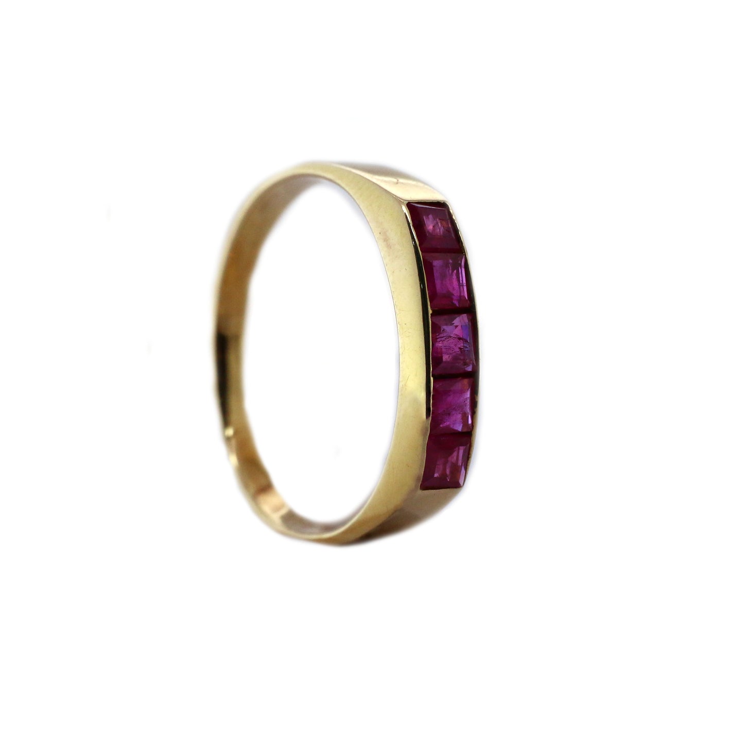 RUBY HALF ETERNITY RING