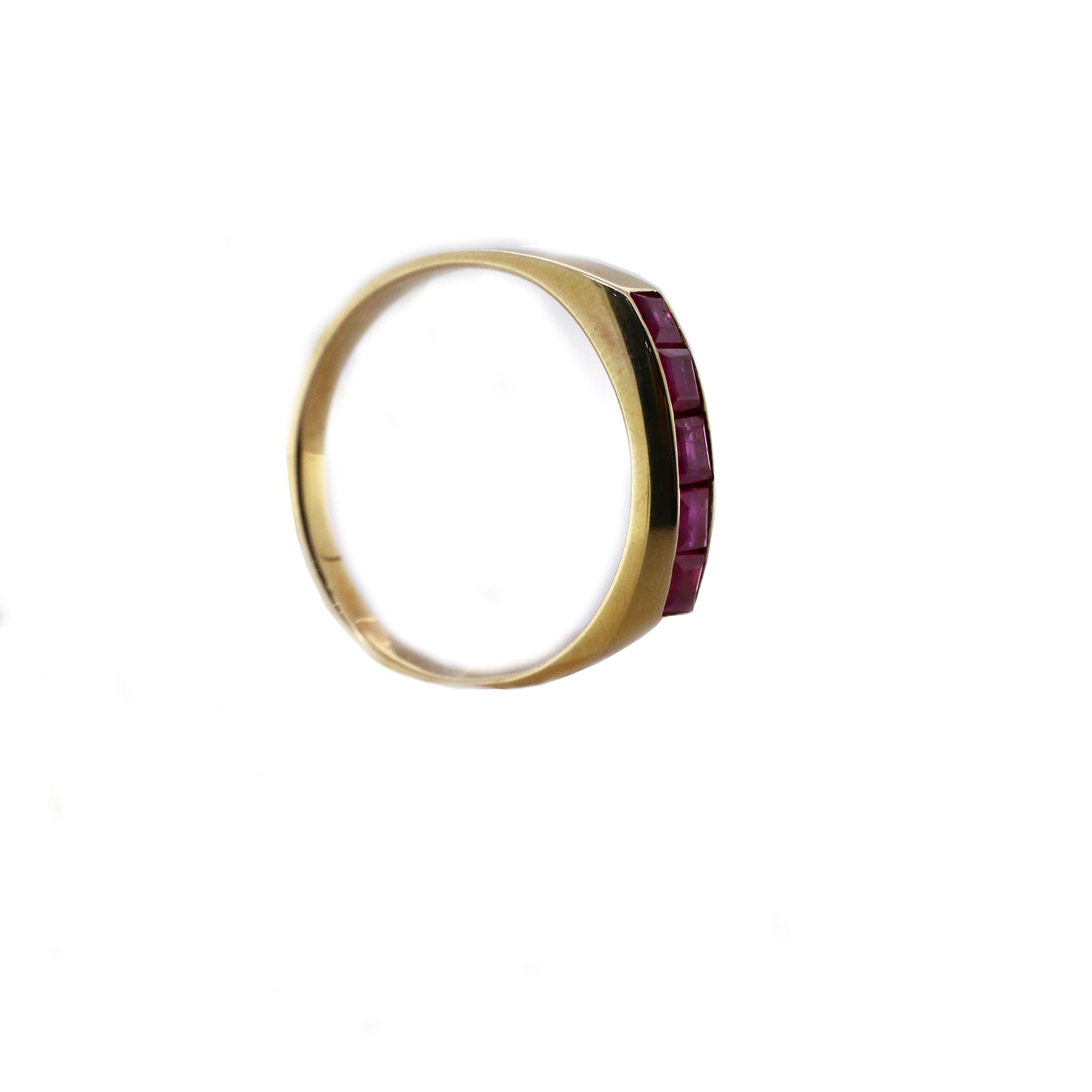 RUBY HALF ETERNITY RING