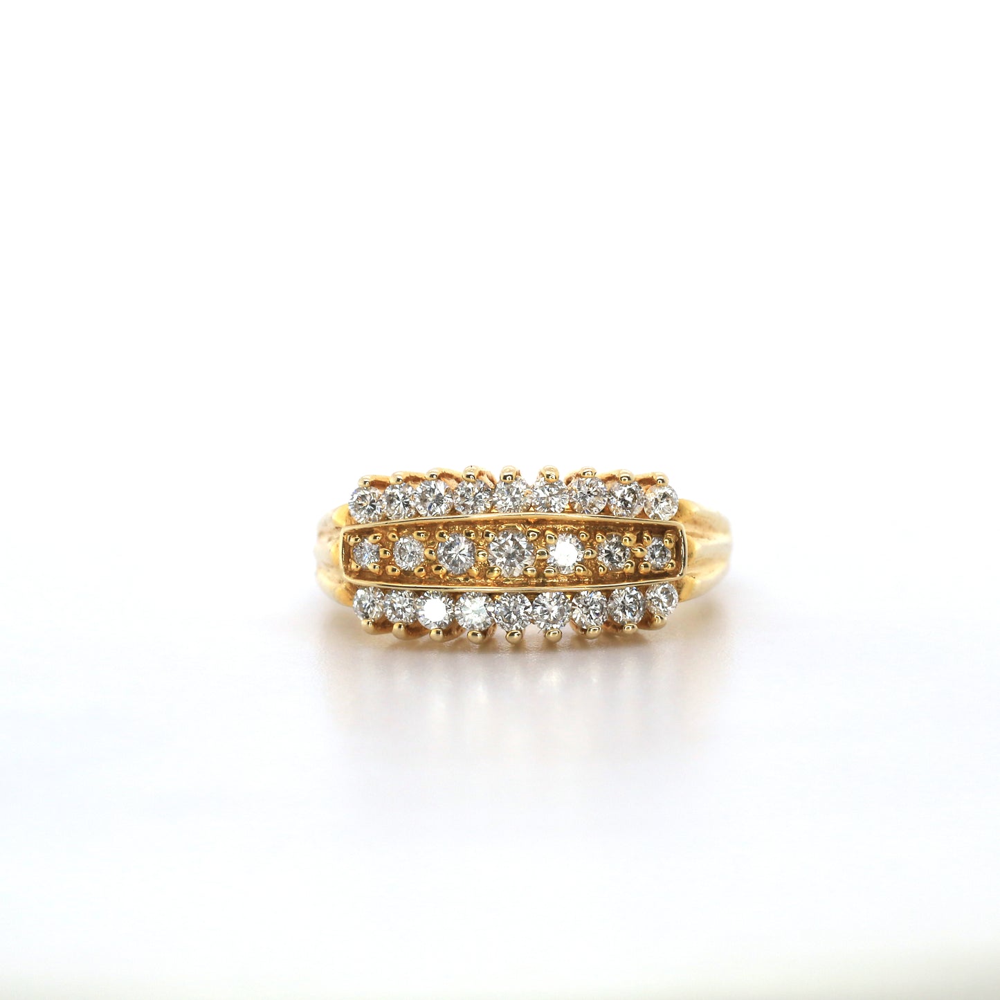 Classic Yellow Gold Diamond Engagement Ring - 4.17gm