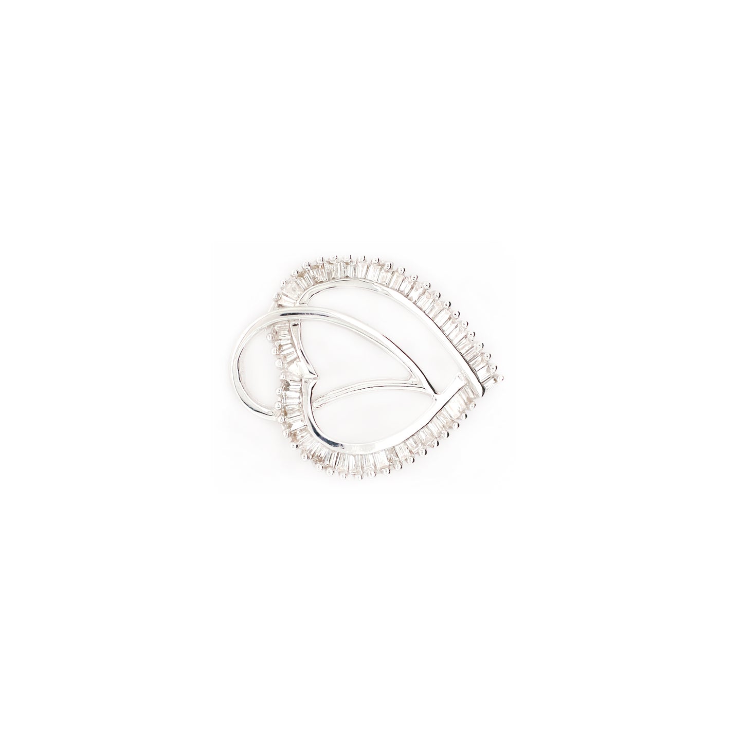 Diamond Pendent - 18K White Gold 1.19 g