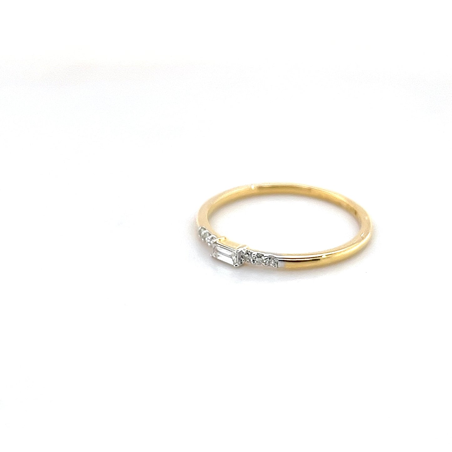 18k Yellow Gold Diamond Ring 1.30g