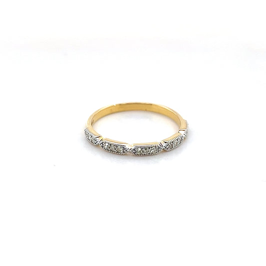 18k Yellow Gold Diamond Ring 1.77g
