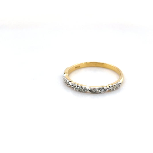 18k Yellow Gold Diamond Ring 1.77g