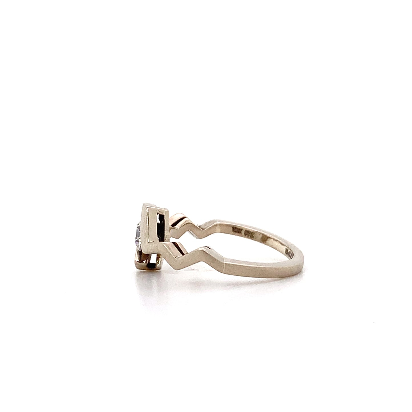 Gorgeous New Pokemon Ring ,Diamond 0.27 carat with white Gold 18k
