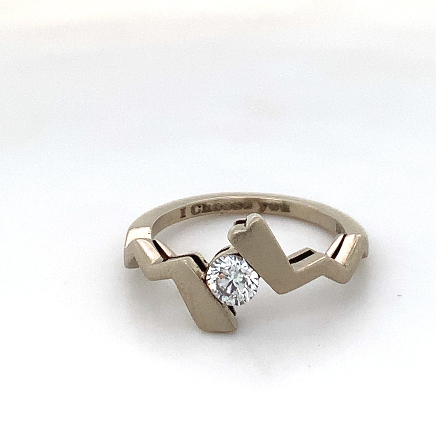 Gorgeous New Pokemon Ring ,Diamond 0.27 carat with white Gold 18k