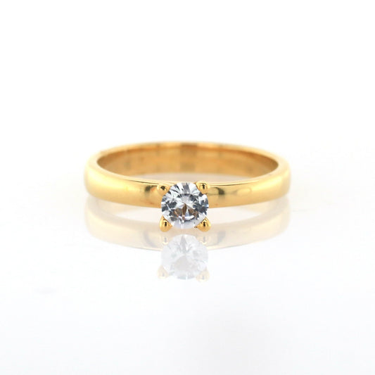 White Sapphire Engagement Ring - 1.96g