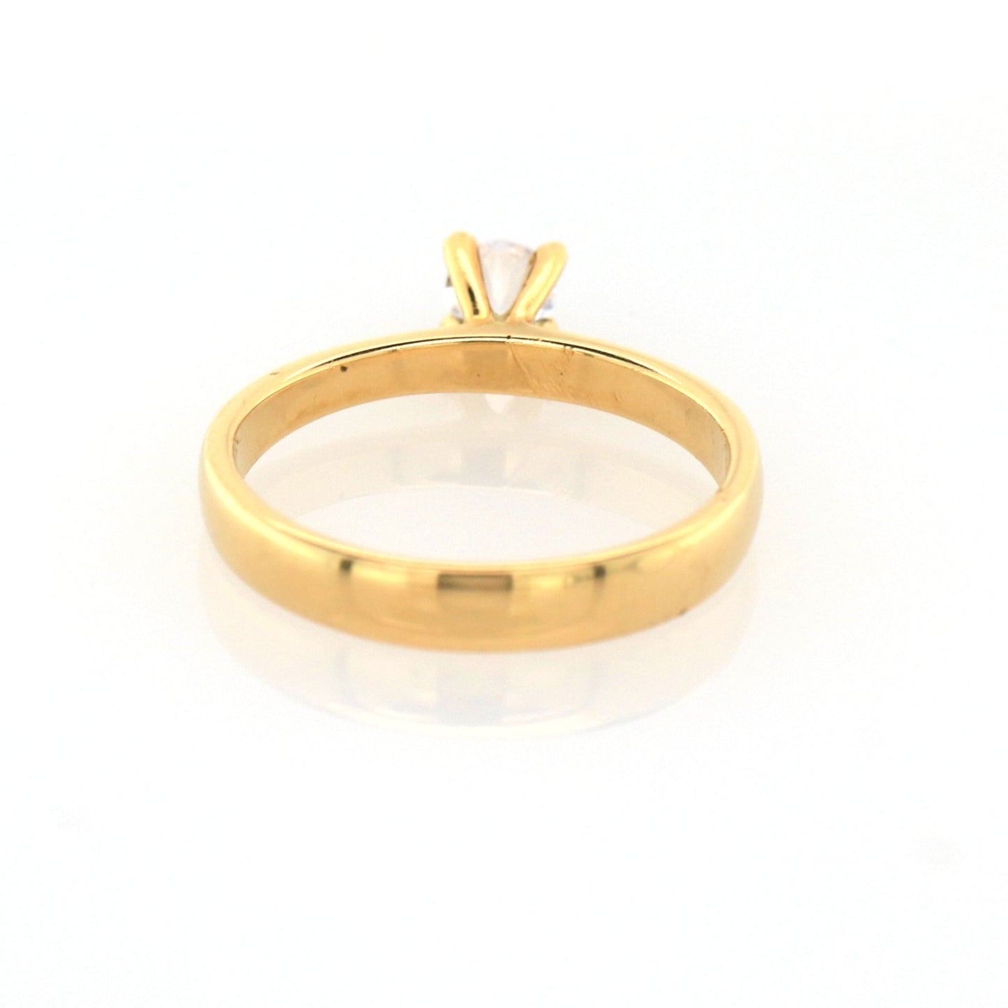 White Sapphire Engagement Ring - 1.96g