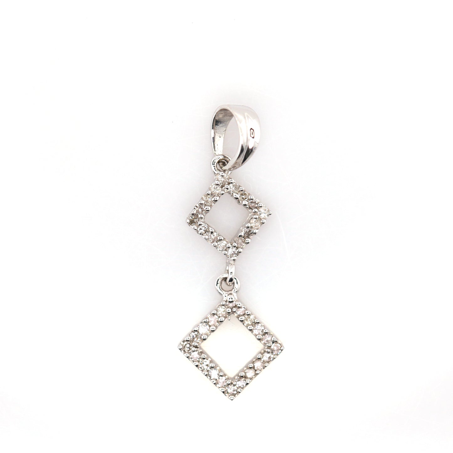 Diamond Pendent - 18K White Gold 0.80 g