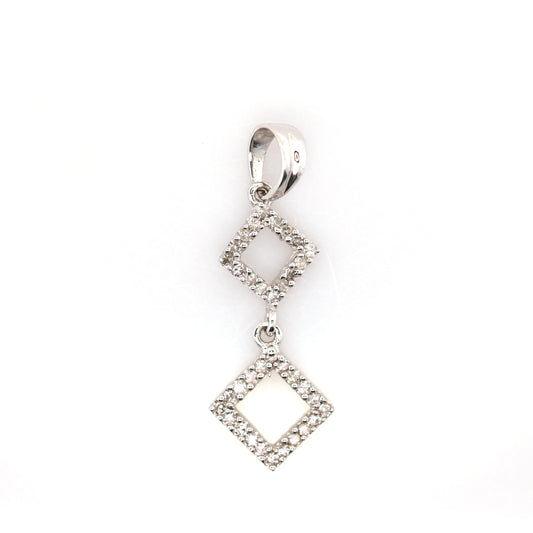 Diamond Pendent - 18K White Gold 0.80 g