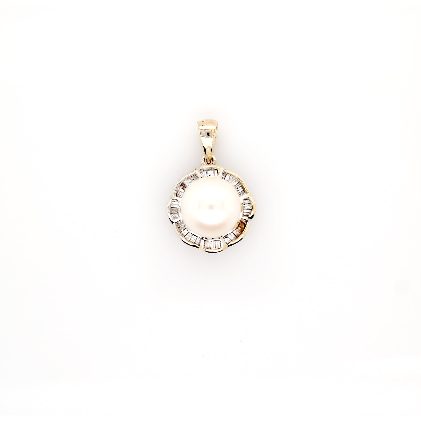 Pearl Pendent - 18K White Gold 1.30 g