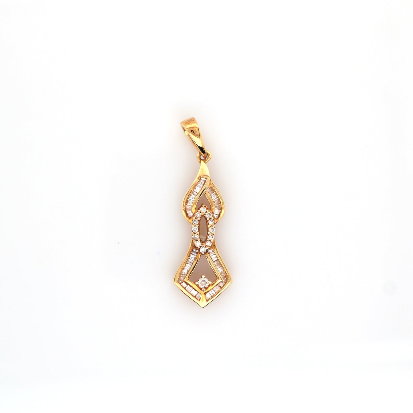 Diamond Pendent - 18K White Gold 1.12 g