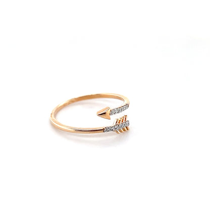 diamond ring in 18K rose gold