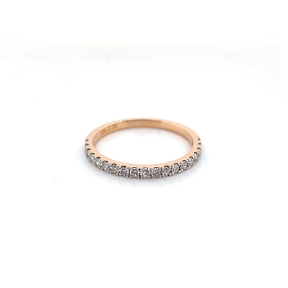 diamond ring in 18K rose gold