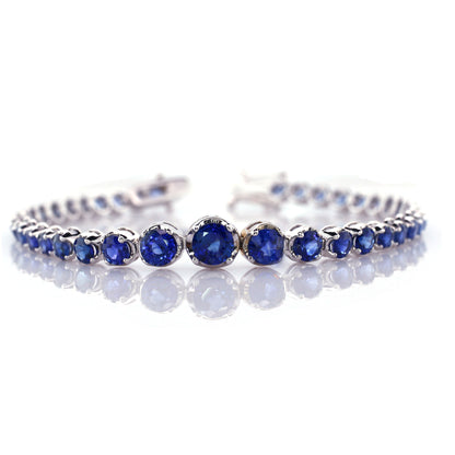 Blue sapphire bracelet