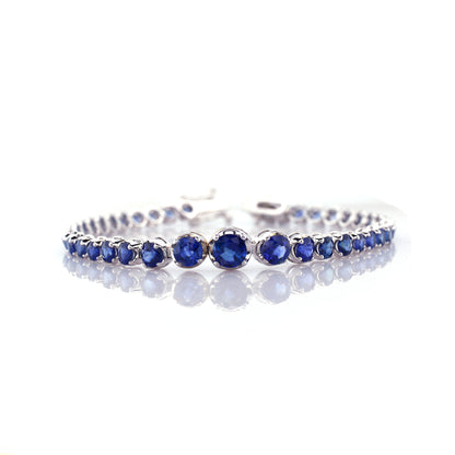 Blue sapphire bracelet