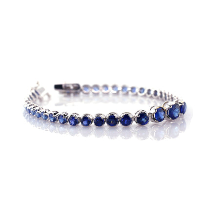 Blue sapphire bracelet
