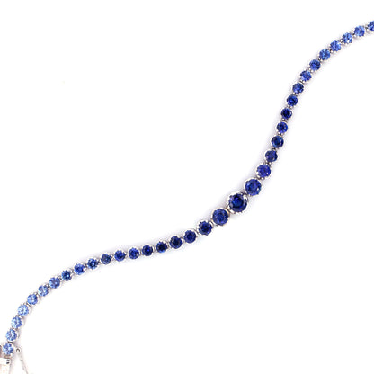 Blue sapphire bracelet
