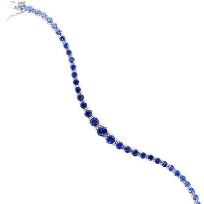 Blue sapphire bracelet