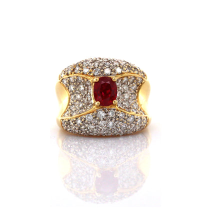 diamond and ruby ring