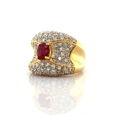 diamond and ruby ring