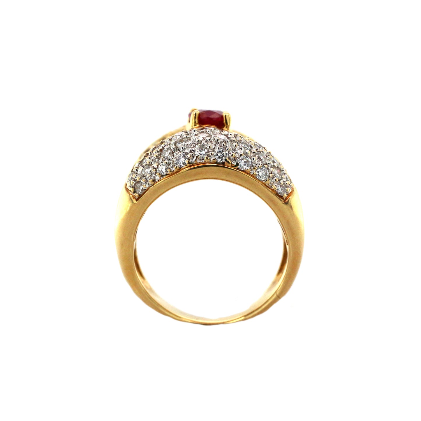 Beautiful and Almost Hot - Luxury Blood Ruby Wedding Ring For Groom and Bride