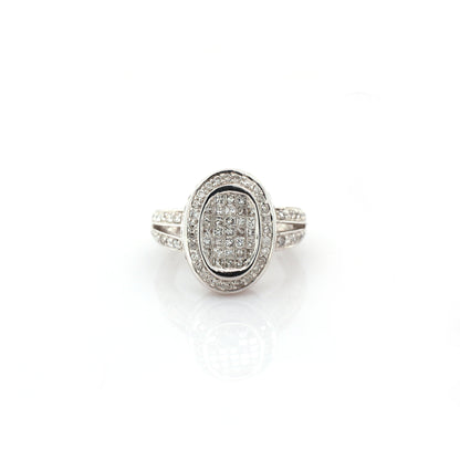 diamond ring in 14K white gold
