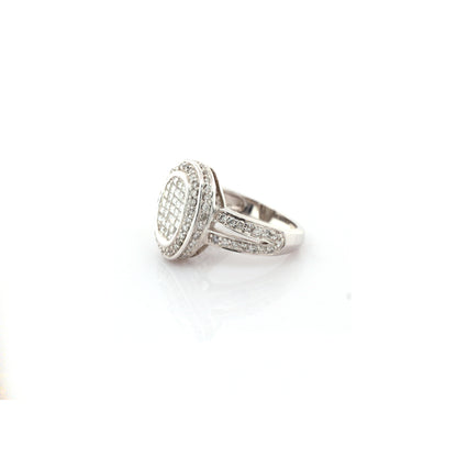diamond ring in 14K white gold