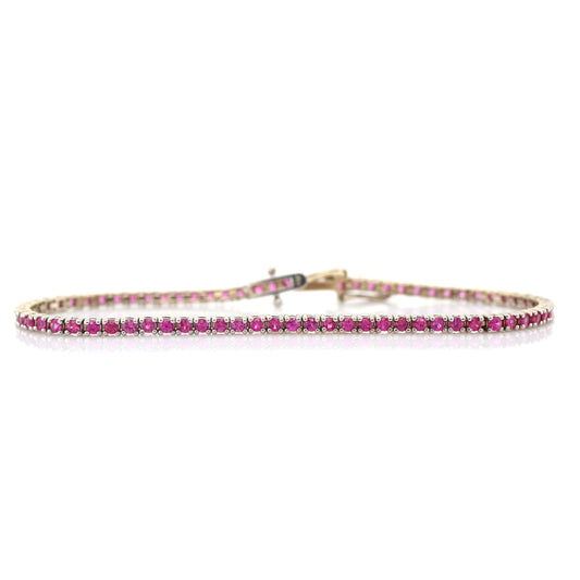 ruby bracelet in 18K white gold