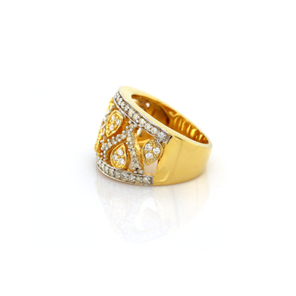 diamond ring in 14K yellow gold