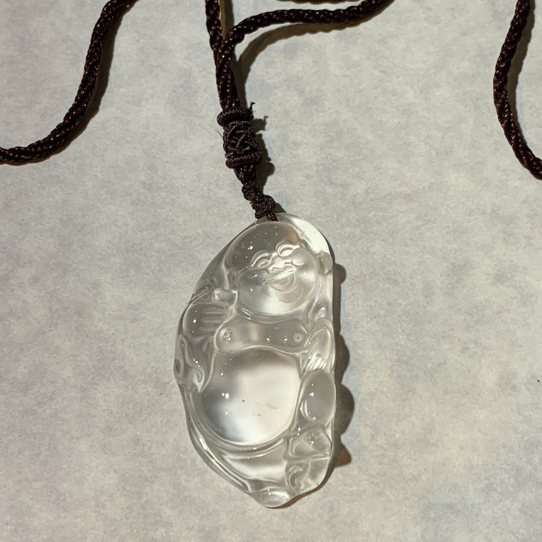 chalcedony carved pendant