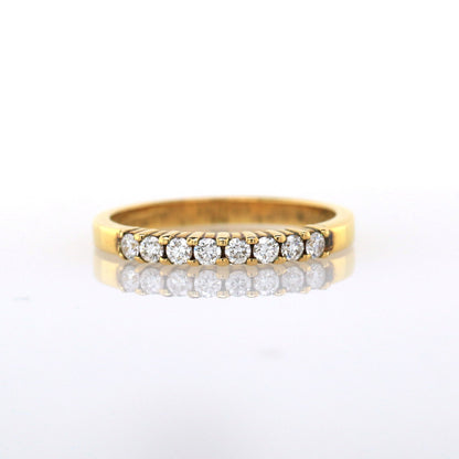diamond ring in yellow gold