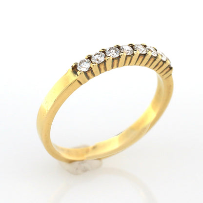 diamond ring in yellow gold