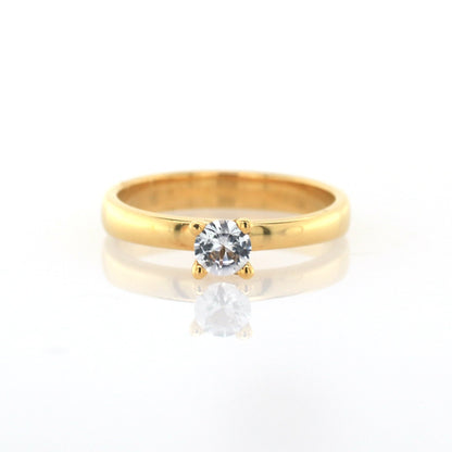 White sapphire ring