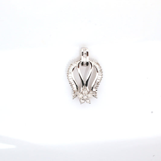 Diamond Pendent - 18K White Gold 1.23 g