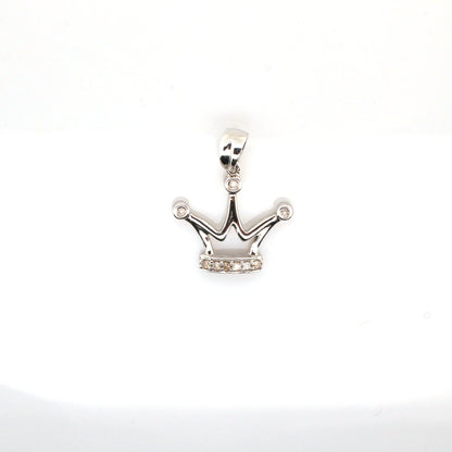 diamond pendant in 18K white gold