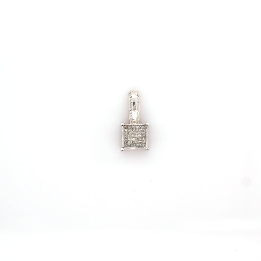 Diamond Pendent - 14K White Gold 1.90 g