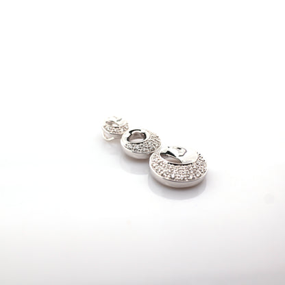 diamond pendant in 18K white gold
