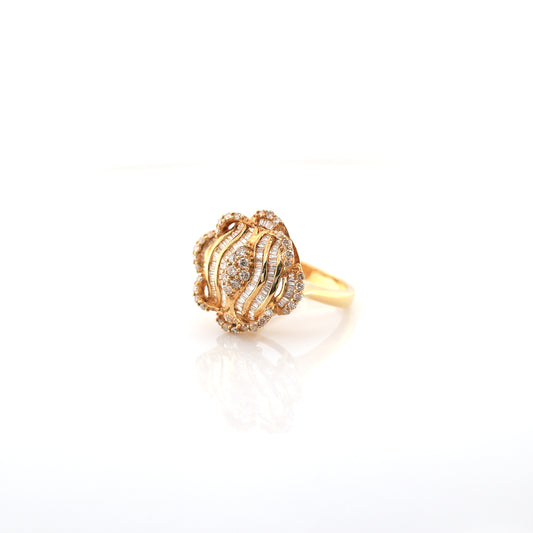 Diamond  Ring 18k yellow Gold 6.17 g